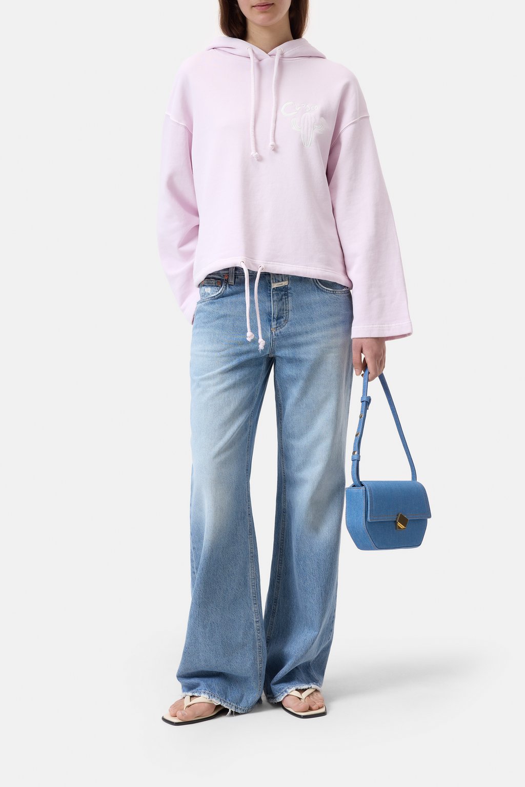 ECCO® Pinch Soft Large Leather Crossbody Bag | Pink