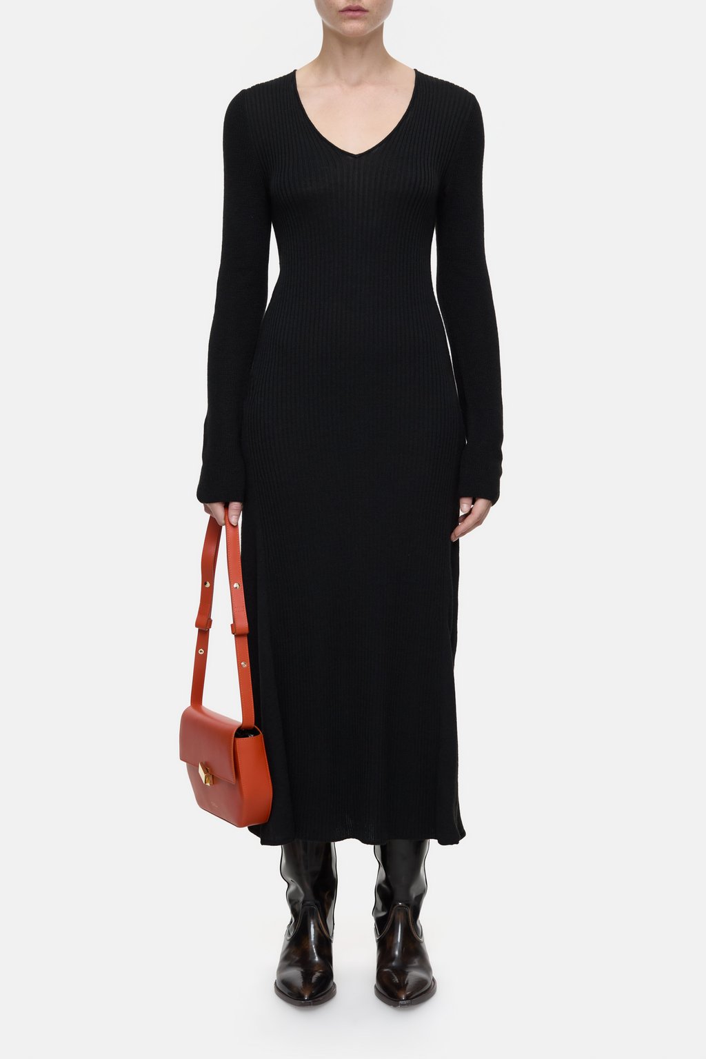 Rib knit dress | Closed