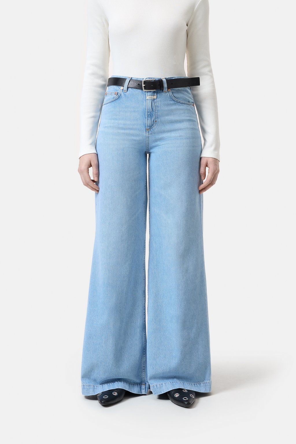 デニム・ジーパン CLOSED Glow up high waist jeans Blu Closed Glow Up Denim In Dark Blue