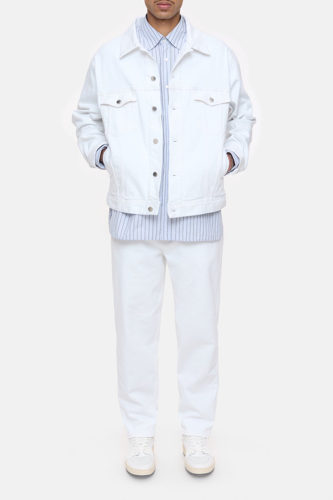 Kelsey Denim Jacket - White | Universal Standard