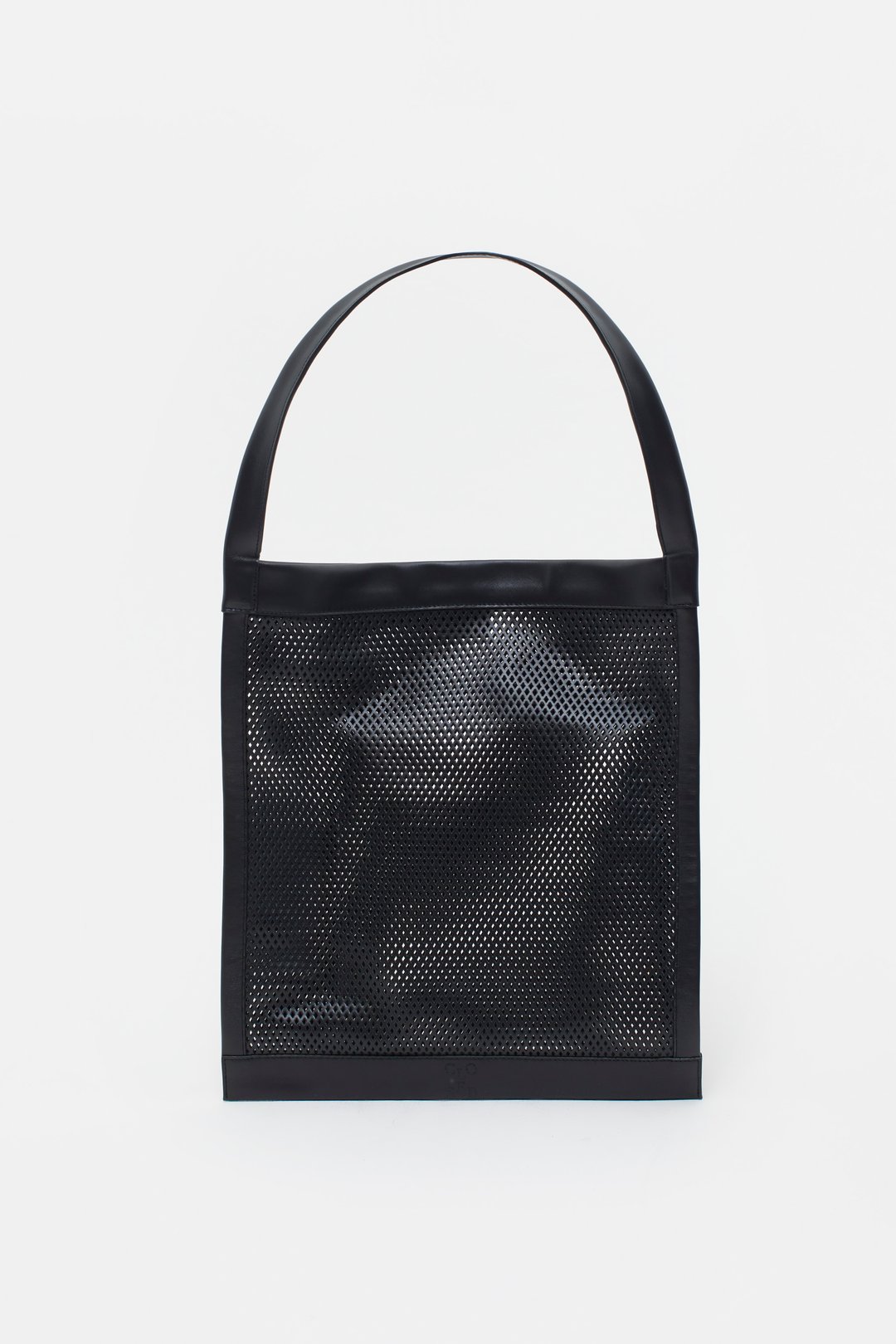 LEATHER MESH BAG CLOSED