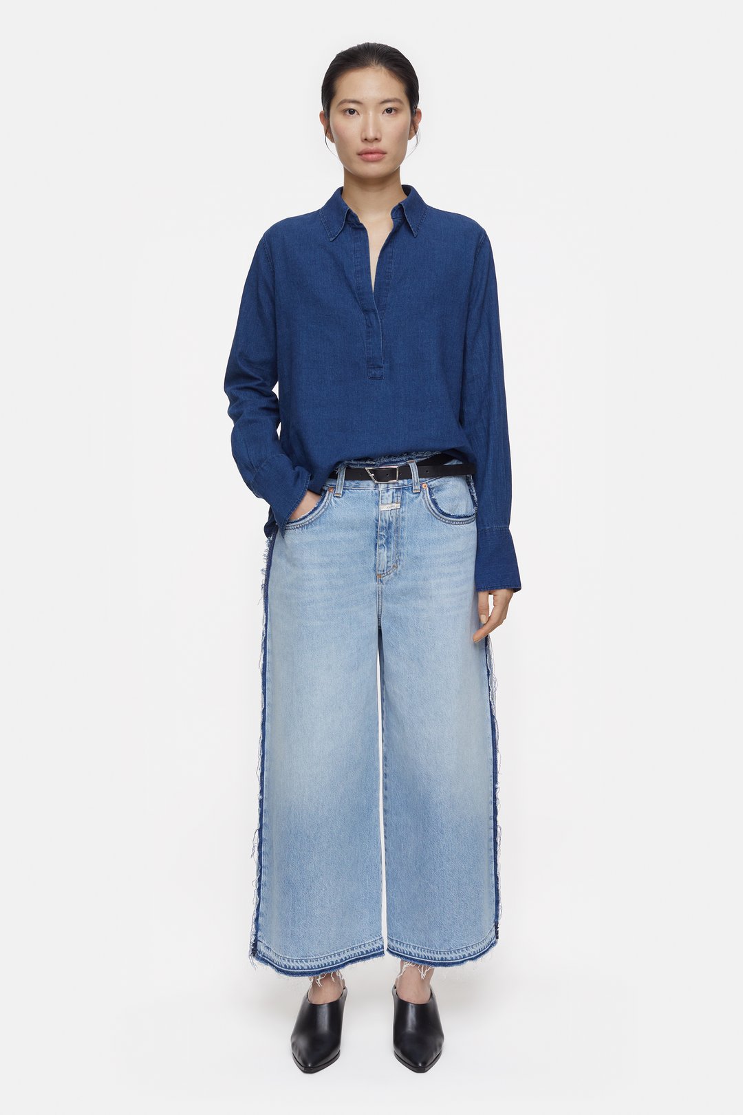 Denim Tunic - Light denim blue - Ladies | H&M US