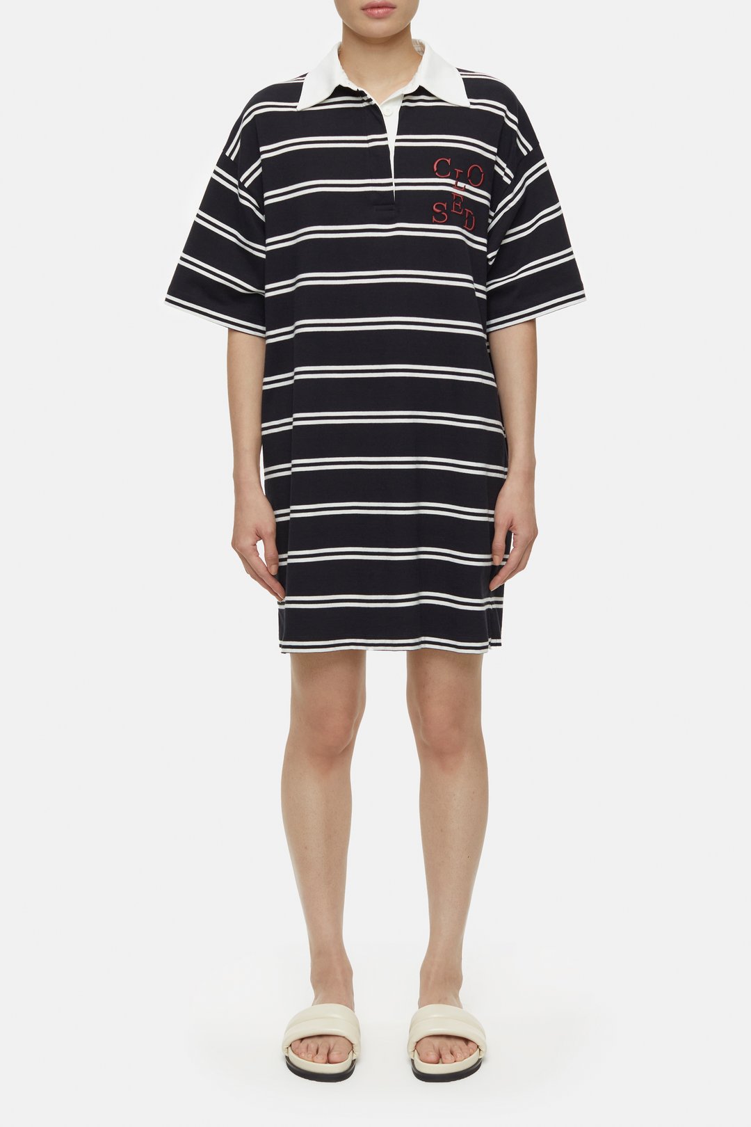 STRIPED POLO DRESS | CLOSED