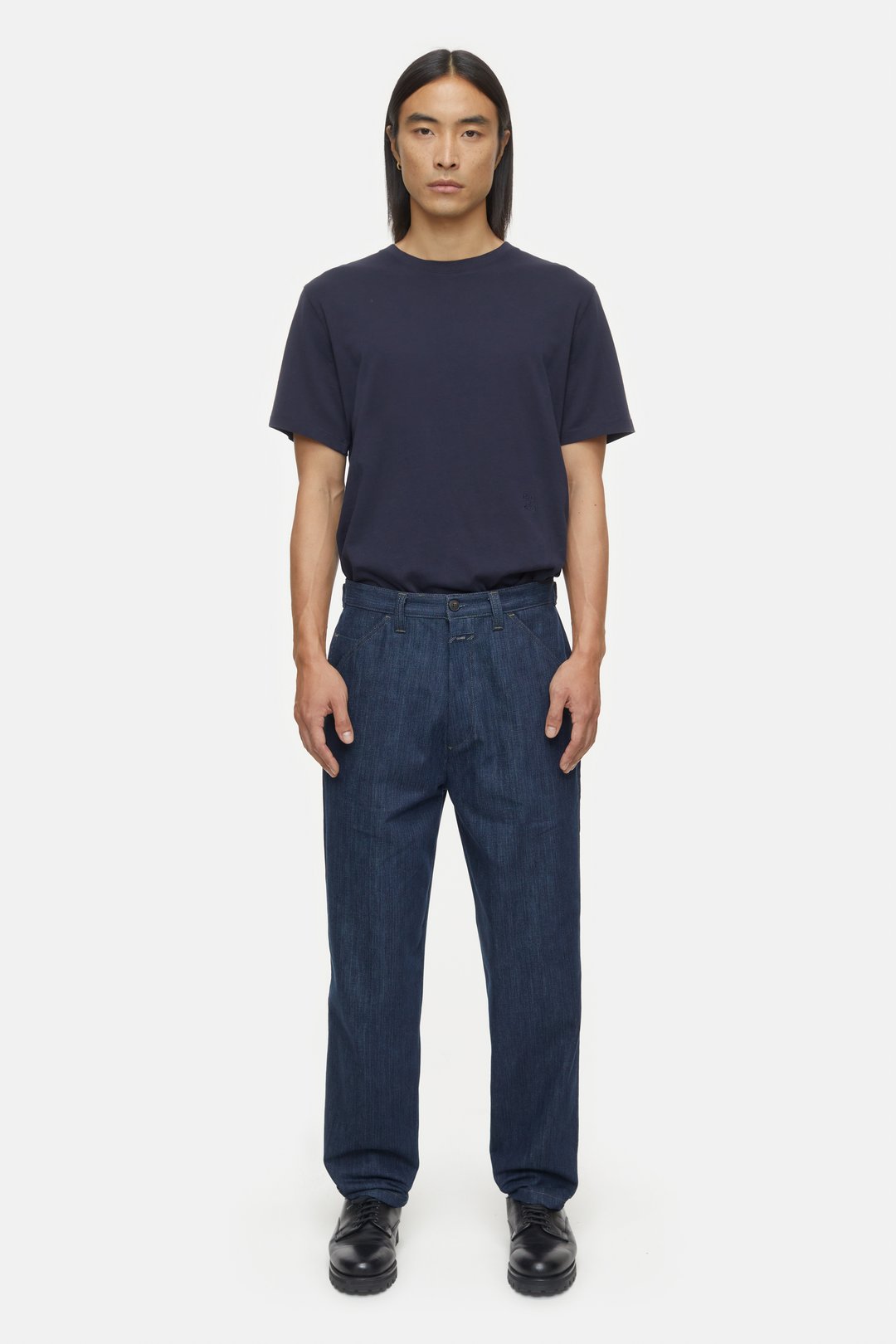 Men jeans denim pants fit types guideline Vector Image