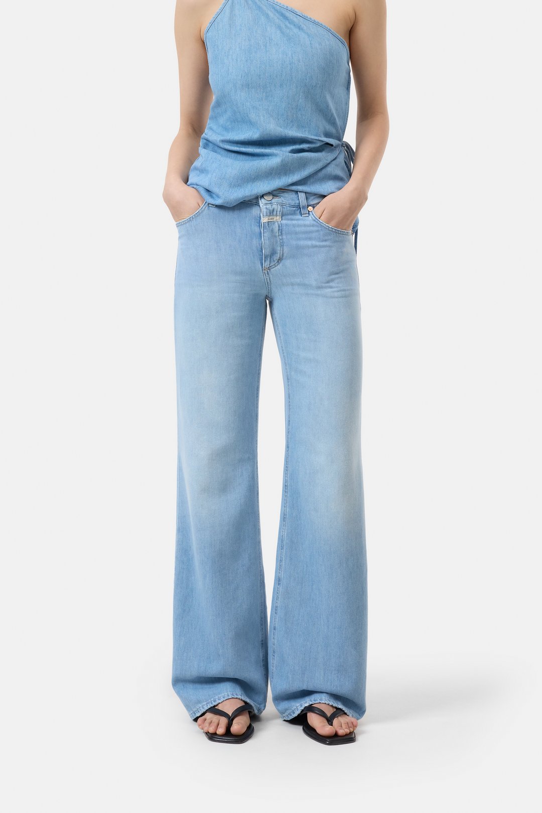デニム・ジーパン CLOSED Gillan low waist jeans Blu Closed Gillan Pants In Dark Blue