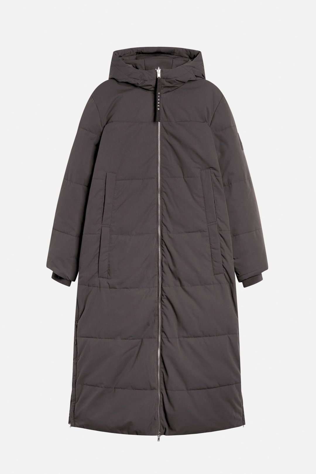 long padded coat with hood