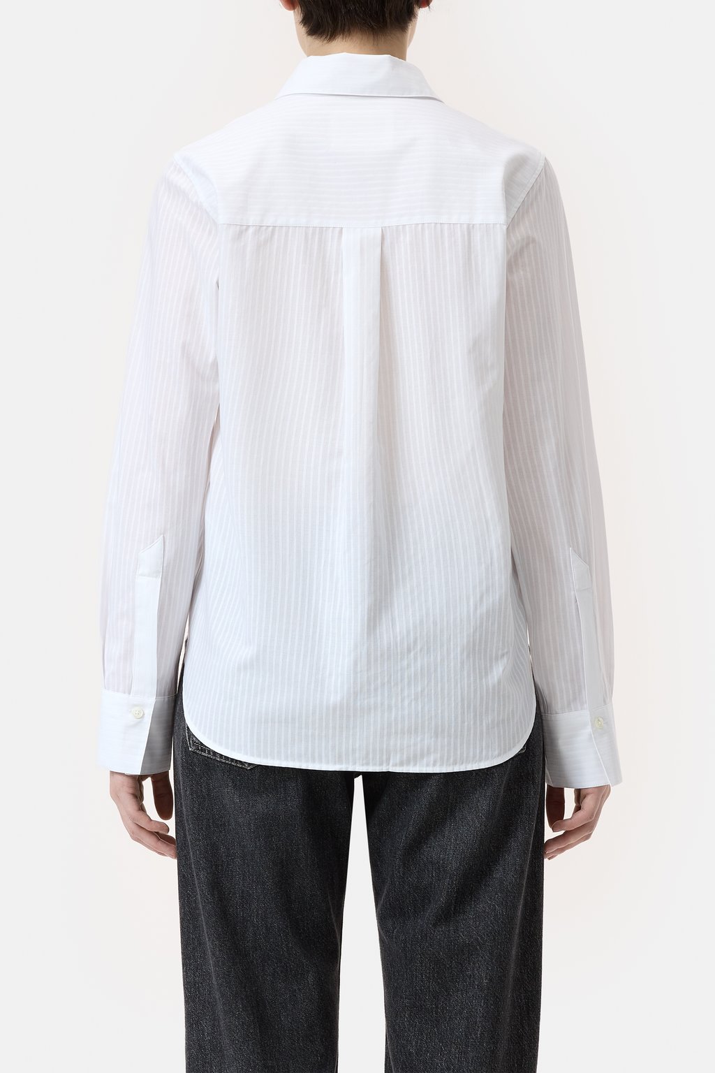 COTTON LAWN ASM SWALLOWTAIL GATHER DETAIL BLOUSE – THE SHOP