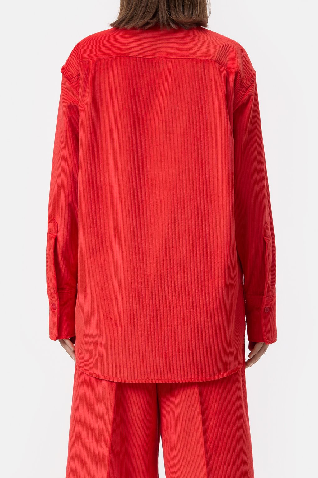 Wide corduroy shirt | Closed