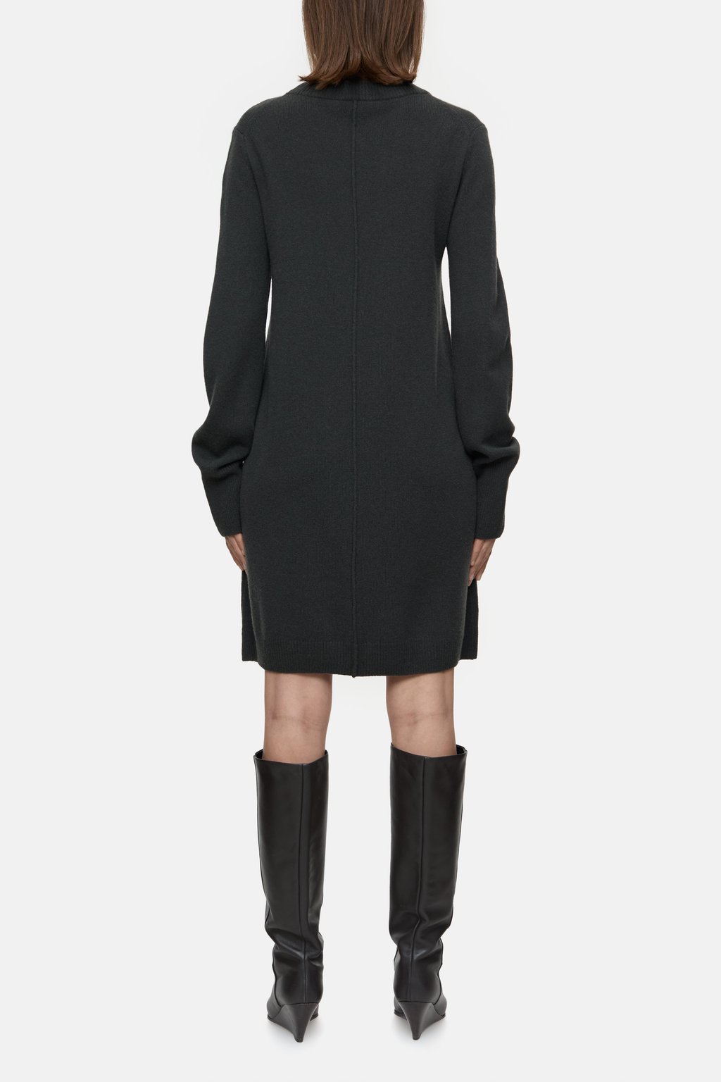 Wool knitted dress | Closed