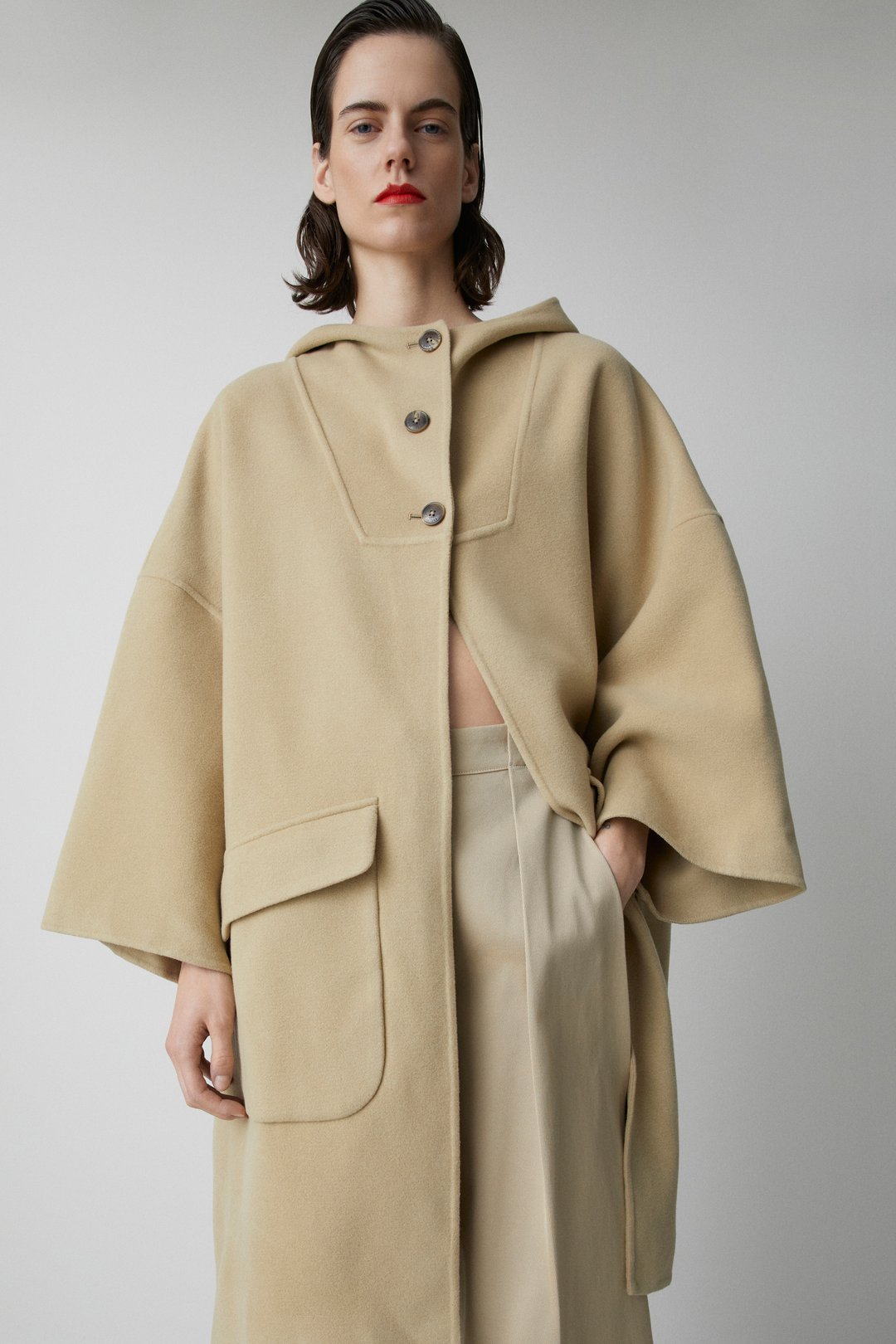 HOODED DOUBLEFACE COAT | CLOSED