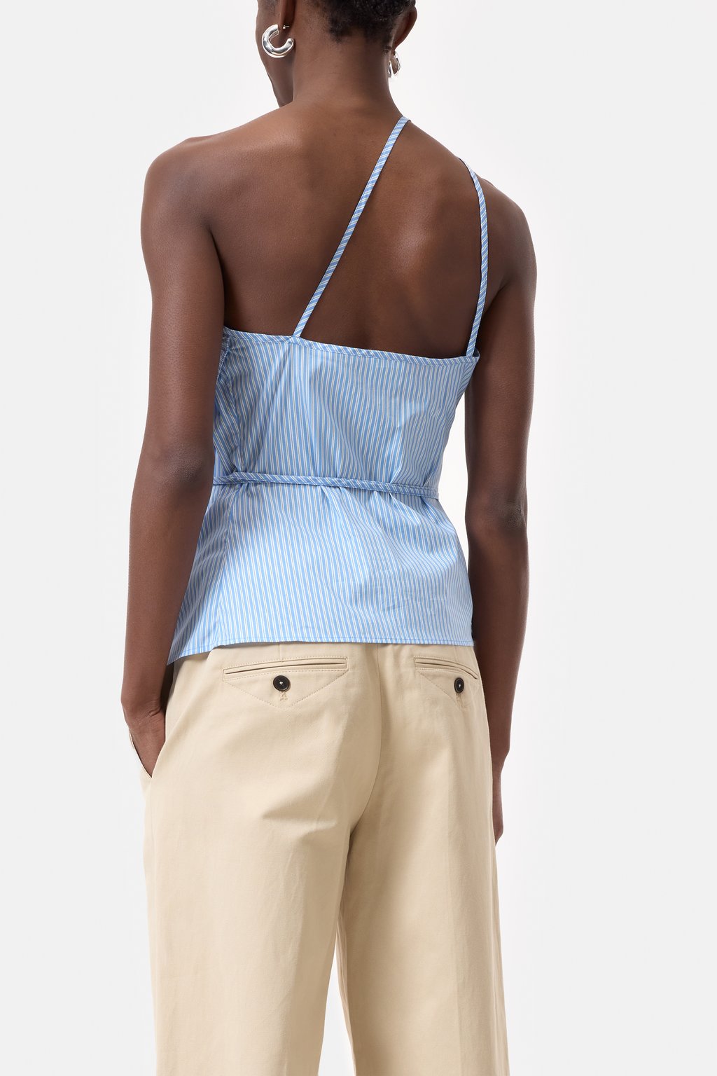 Wrap top in cotton poplin | Closed