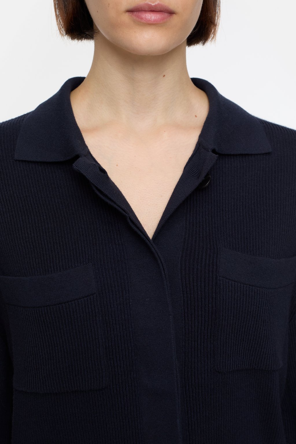 Closed GMBH Rib-stitch Black Coated Cardigan Cotton tape deals Size XS