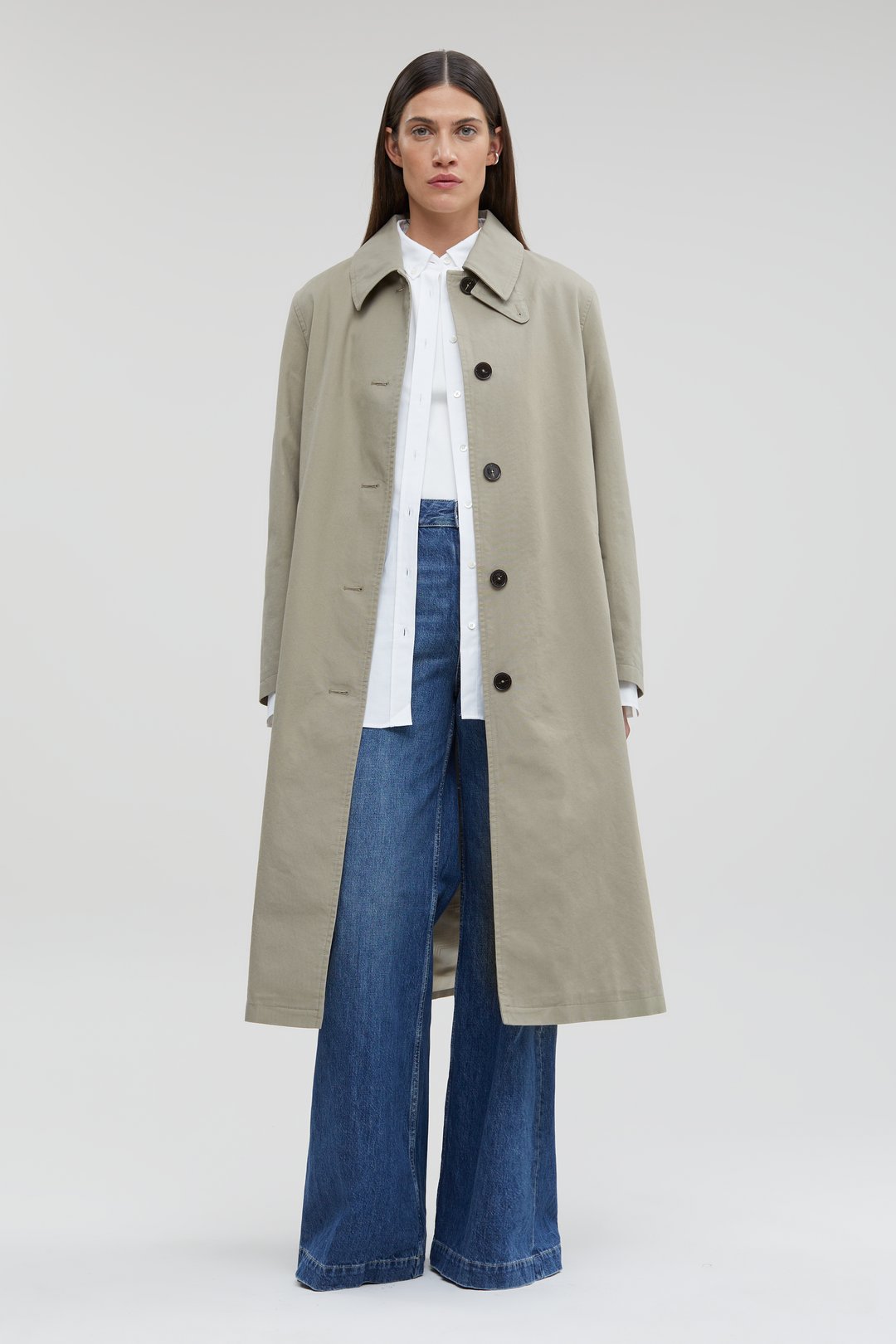 Springfield Long coat discount 71% WOMEN FASHION Coats Cloth Blue S 