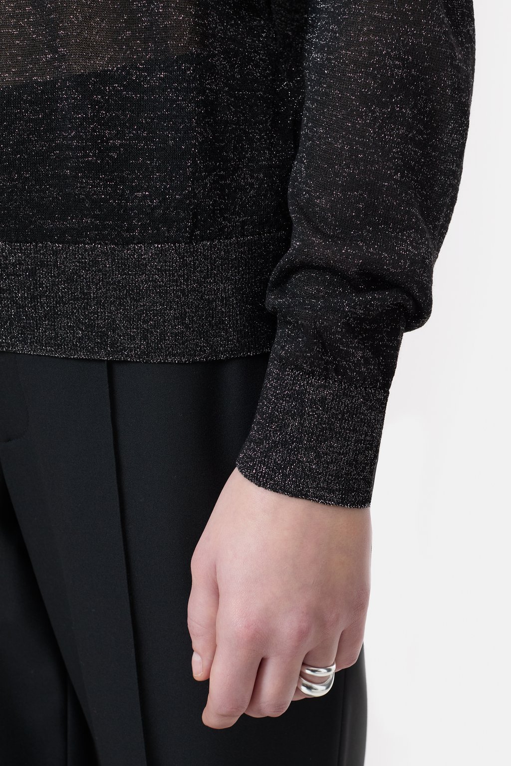 Lurex round neck jumper | Closed