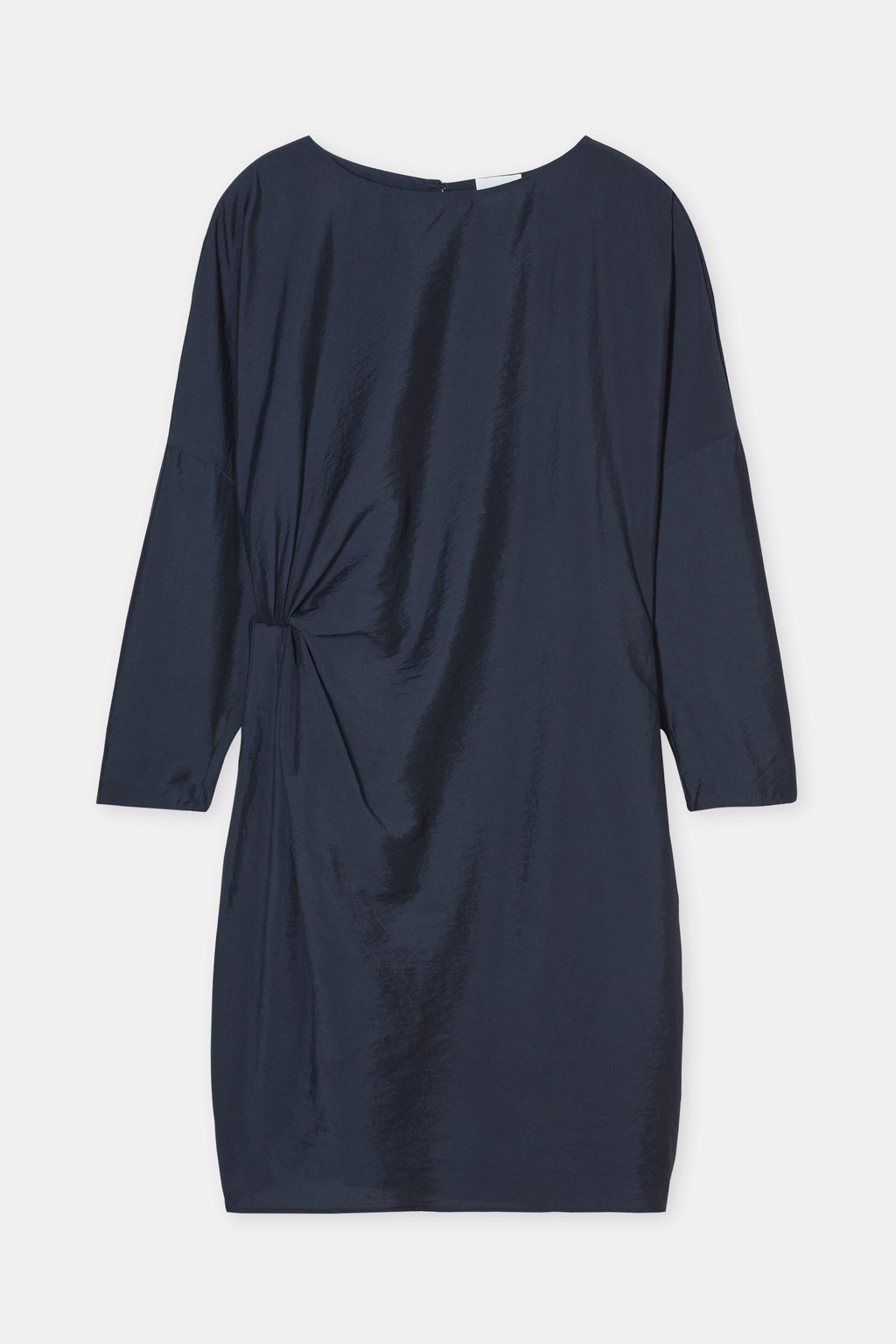 ZARA NWT DRAPED ASYMMETRICAL DRESS SIZE XS | ANTHRACITE GRAY