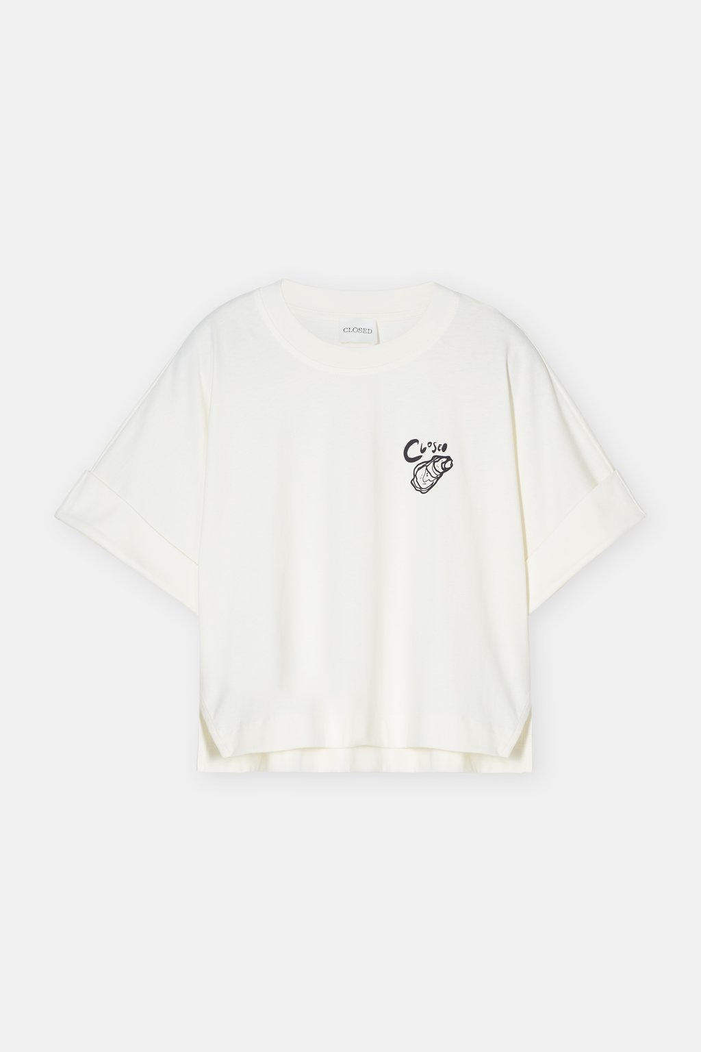 T-shirt with embroidery | Closed T-shirt with embroidery | Closed